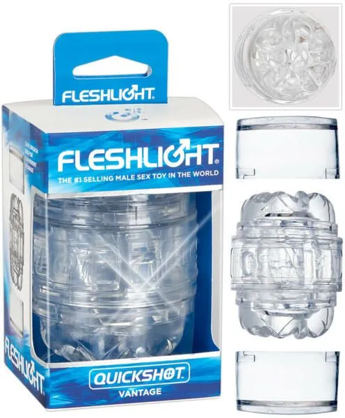 FleshJack Quickshot Vantage Fleshlight - Transparant 3 FleshJack Quickshot Vantage Fleshlight - Transparant