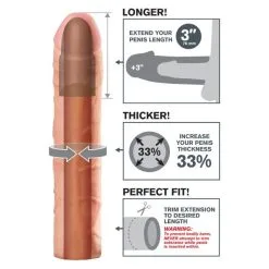 Pipedream Fantasy X-Tensions - FX Perfect 8 Cm Extension* -Buttpluggs Winkel fx perfect 3 extension flesh3 600x600 3