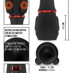 Rebel Glans Masturbator Met 2 Motors -Buttpluggs Winkel glans masturbator met 2 motors afm