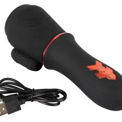 Rebel Glans Masturbator Met 2 Motors -Buttpluggs Winkel glans masturbator met 2 motors kabel