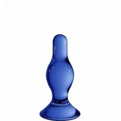 Shots Toys Glazen Buttplug Classy - Blauw