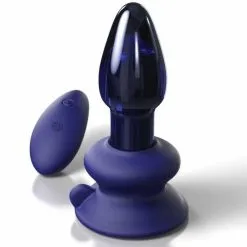 Pipedream Glazen Buttplug Vibrerend Met Zuignap*