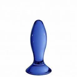 Shots Toys Glazen Dildo Follower - Blauw