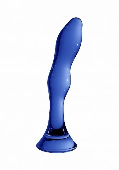 Shots Toys Glazen Dildo Galant - Blauw 2 Shots Toys Glazen Dildo Galant - Blauw
