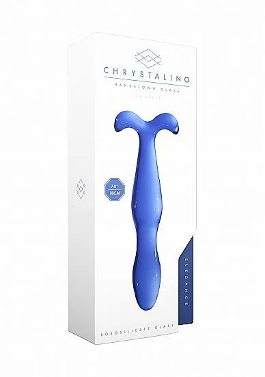 Shots Toys Glazen Dildo Elegance - Blauw 3 Shots Toys Glazen Dildo Elegance - Blauw - Afbeelding 2