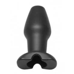 Master Series Holle Siliconen Buttplug - Invasion - Large -Buttpluggs Winkel invasion holow silicone anal plug large2 600x600 2