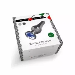 ToyJoy Jewellery Buttplug Met Siersteen - Blauw -Buttpluggs Winkel jewellery plug blauw