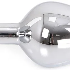 Kiotos Steel Buttplug Aluminium Medium Red -Buttpluggs Winkel klassieke buttplug met rode siersteen 3