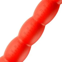 Lusty Lange Dunne Geribbelde Dildo S - 40 Cm -Buttpluggs Winkel lusty lange dunne buttplug bulb 40 cm meetlint