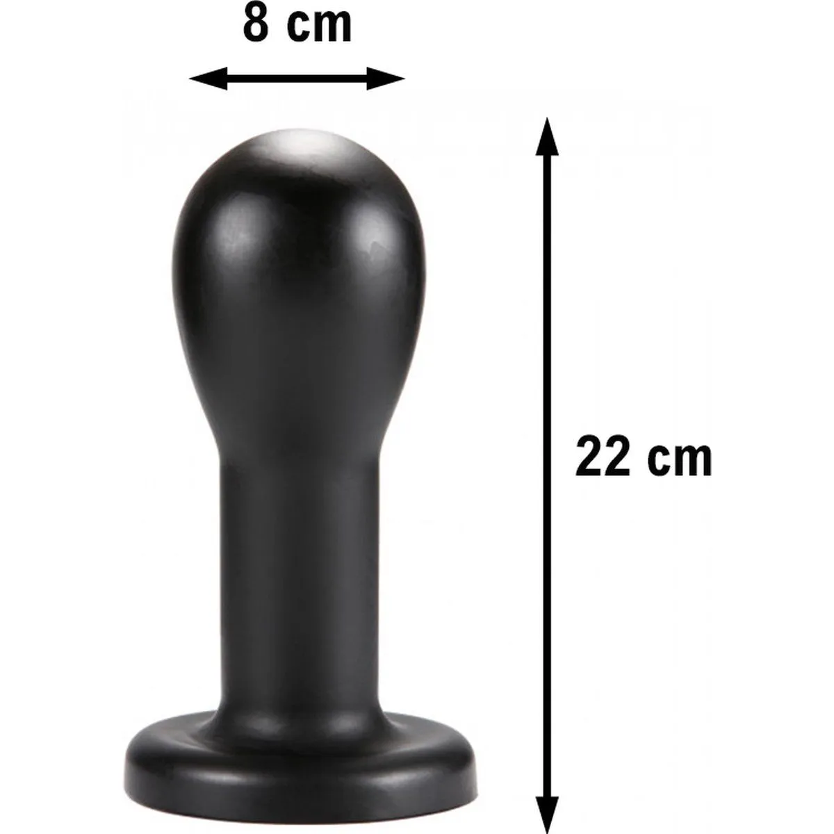 X-MEN XXL Buttplug Conehead - Zwart 4 X-MEN XXL Buttplug Conehead - Zwart - Afbeelding 2