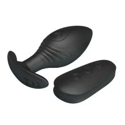 Pretty Love Luxe Vibrerende Buttplug Met Afstandsbediening Regina* -Buttpluggs Winkel luxe vibrerende buttplug met afstandsbediening regina bk