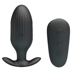 Pretty Love Luxe Vibrerende Buttplug Met Elektro Shock Kelly* -Buttpluggs Winkel luxe vibrerende buttplug met elektro shock kelly remote