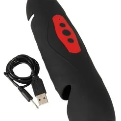Rebel Masturbator Vibrerende Penis Trainer Met 3 Punts Stimulator -Buttpluggs Winkel masturbator vibrerende penis trainer met 3 punts stimulator usb