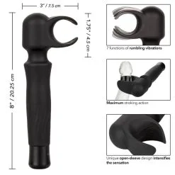 California Exotic Novelties Masturbator Vibrerende Stroker - Zwart* -Buttpluggs Winkel masturbator vibrerende stroker zwart afm