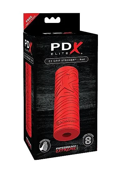 Hunglock Masturbator Set- EZ Grip Stroker - Rood 5 Hunglock Masturbator Set- EZ Grip Stroker - Rood - Afbeelding 3