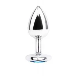 Chisa Novelties Metalen Buttplug Met Fonkelsteen - Blauw