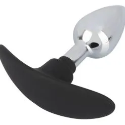 You2Toys Metalen Plug Met Siliconen Anker - Small* -Buttpluggs Winkel metalen pliug met siliconen anker small onderkant 1 1