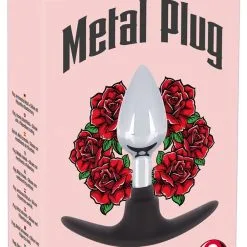 You2Toys Metalen Plug Met Siliconen Anker - Small* -Buttpluggs Winkel metalen pliug met siliconen anker small verpakt