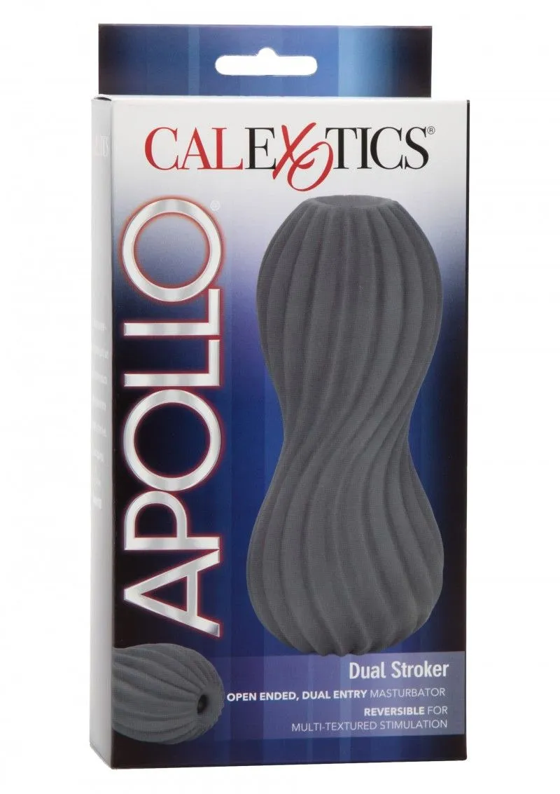 California Exotic Novelties Dual Stroker - Grijs 4 California Exotic Novelties Dual Stroker - Grijs - Afbeelding 2