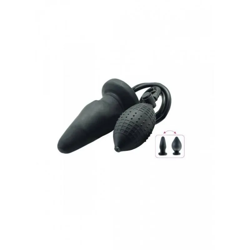 Toyz4lovers Opblaasbare Buttplug Met Vlakke Basis - Zwart 4 Toyz4lovers Opblaasbare Buttplug Met Vlakke Basis - Zwart - Afbeelding 2