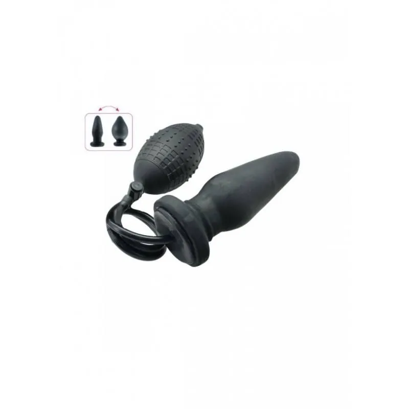 Toyz4lovers Opblaasbare Buttplug Met Vlakke Basis - Zwart 6 Toyz4lovers Opblaasbare Buttplug Met Vlakke Basis - Zwart - Afbeelding 4