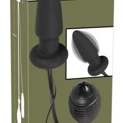 You2Toys Opblaasbare En Vibrerende Buttplug - Zwart* -Buttpluggs Winkel opblaasbare en vibrerende buttplug zwart verpakking