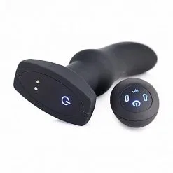 XR Brands Opblaasbare En Vibrerende Gebogen Anaalplug Met Afstandsbediening* -Buttpluggs Winkel opblaasbare en vibrerende gebogen anaalplug met afstandsbediening 3