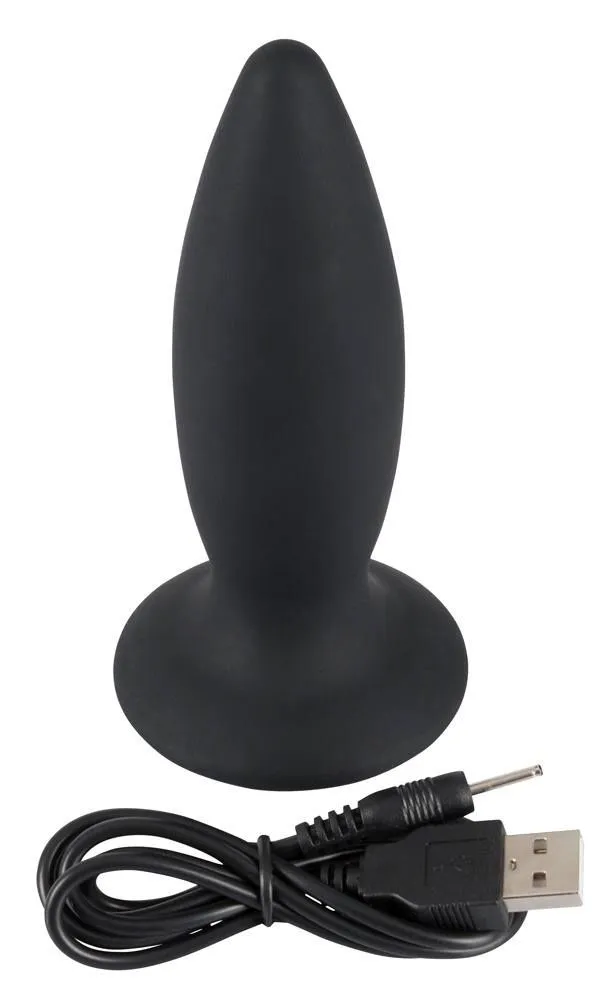 You2Toys Oplaadbare Buttplug Met Vlakke Basis M - Black Velvets 4 You2Toys Oplaadbare Buttplug Met Vlakke Basis M - Black Velvets - Afbeelding 2