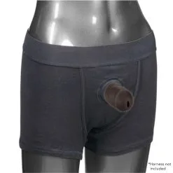 California Exotic Novelties Packer Gear 5 Inch Met Plas Gaatje - Zwart* -Buttpluggs Winkel packer gear 5 inch met plas gaatje zwart vb