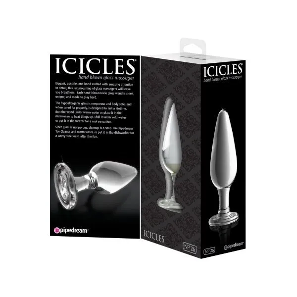 Icicles Glazen Buttplug No. 26 7 Icicles Glazen Buttplug No. 26 - Afbeelding 5