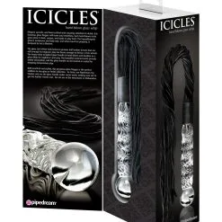 Icicles Glazen Dildo Met Zweep No. 38 -Buttpluggs Winkel pd2938 00 glam 2
