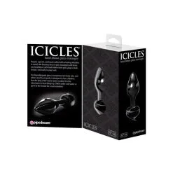 Icicles Glazen Buttplug No. 44 Black -Buttpluggs Winkel pd2944 23 glam 3