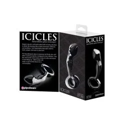 Icicles Glazen Buttplug No. 46 Black -Buttpluggs Winkel pd2946 23 glam 2