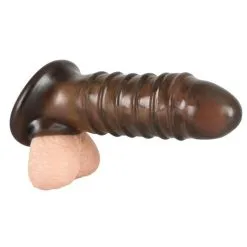 You2Toys Penis Sleeve Met Ribbels - Zwart -Buttpluggs Winkel penis sleeve met ribbels zwart 4
