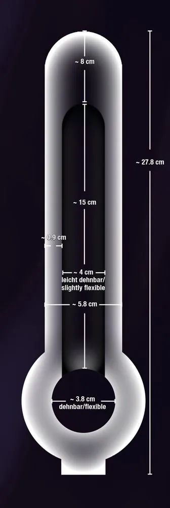 You2Toys Transparante Penissleeve Met Noppen En Ball Ring 8 You2Toys Transparante Penissleeve Met Noppen En Ball Ring - Afbeelding 6