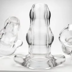 Perfect Fit Double Tunnel Plug - XL -Buttpluggs Winkel perfect fit double tunnel plug xl transparant 3 stuks