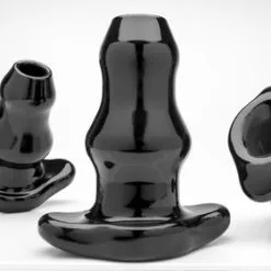 Perfect Fit Double Tunnel Plug - XL -Buttpluggs Winkel perfect fit double tunnel plug xl zwart 3 stuks