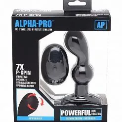 XR Brands Prostatic Play Prostaat Stimulator Met Ronddraaiende Beads P-Spin - Zwart* 23 XR Brands Prostatic Play Prostaat Stimulator Met Ronddraaiende Beads P-Spin - Zwart* -Buttpluggs Winkel prostaat stimulator met ronddraaiende beads p spin zwart verpakking