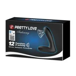 Pretty Love Pulserende Anaal Stimulator - Zwart -Buttpluggs Winkel pulserende anaal stimulator zwart verpakt