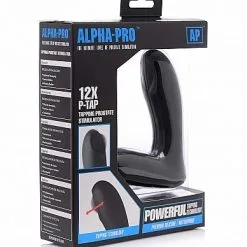 XR Brands Pulserende Prostaat Stimulator P-Pulse - Zwart -Buttpluggs Winkel pulserende prostaat stimulator p pulse zwart verpakking