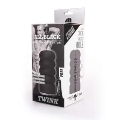All Black Real Skin Masturbator - Twink* 7 All Black Real Skin Masturbator - Twink* -Buttpluggs Winkel real skin masturbator twink verpakt