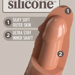 King Cock Realistische Dildo 2Density Siliconen Cock 6 Inch Getinte Huidskleur -Buttpluggs Winkel realistische dildo 2density siliconen cock 6 inch getinte huidskleur vb