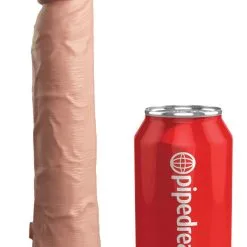 King Cock Realistische Dildo 9 Inch 2Density Silicone Cock -Buttpluggs Winkel realistische dildo 9 inch 2density silicone cock blikje