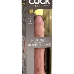King Cock Realistische Dildo 9 Inch 2Density Silicone Cock -Buttpluggs Winkel realistische dildo 9 inch 2density silicone cock verpakt