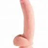 King Cock Realistische Dildo Met Ballen Triple Density - Huidskleur*
