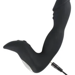 Rebel Oplaadbare Prostaat Stimulator - Zwart -Buttpluggs Winkel rebel oplaadbare prostaat stimulator zwart lader