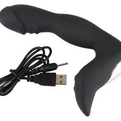 Rebel Oplaadbare Prostaat Stimulator - Zwart -Buttpluggs Winkel rebel oplaadbare prostaat stimulator zwart usb