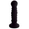 Menzstuff Buttplug Probe Geribbeld Zwart -Buttpluggs Winkel ribbed probe zwart 2