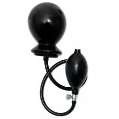 Rimba Opblaasbare Buttplug Met Ballonpomp - Zwart