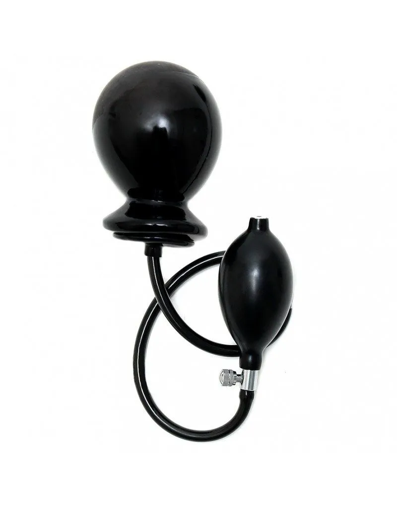 Rimba Opblaasbare Buttplug Met Ballonpomp - Zwart 3 Rimba Opblaasbare Buttplug Met Ballonpomp - Zwart